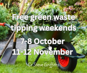Free green waste tipping weekends