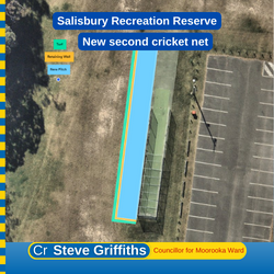 Salisbury Recreation Reserve – second cricket net installation
