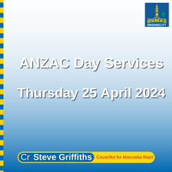 ANZAC Day Services – Thursday 25 April 2024